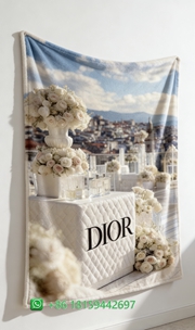Dior Throw Blankets